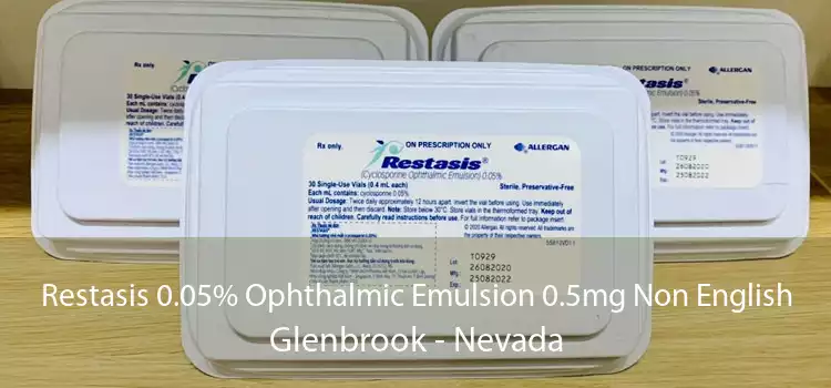 Restasis 0.05% Ophthalmic Emulsion 0.5mg Non English Glenbrook - Nevada