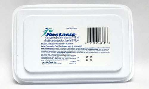 Restasis 0.05% Ophthalmic Emulsion 0.5mg Non-English